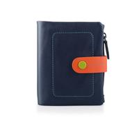 PRIMEHIDE Women's Multicolour Small Soft Leather Purse in Navy PRIMEHIDE Navy One Size