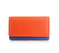 PRIMEHIDE Women's Soft Leather Matinee Purse, RFID with Gift Box in Orange PRIMEHIDE Orange One Size