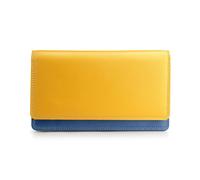 PRIMEHIDE Women's Soft Leather Matinee Purse, RFID with Gift Box in Yellow PRIMEHIDE Yellow One Size