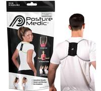 PRIMEKINETIX PostureMedic Dynamic Posture Brace for Neck and Back Support -For Enhanced Shoulder Alignment, Posture Improvement & Stretching-L(Silver)