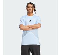 adidas Power 3 Stripes Short Sleeve T-Shirt Light Blue Black - S
