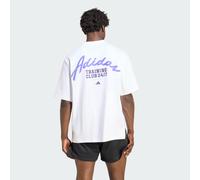 adidas PrimeLift Essentials Workout Graphics short sleeve T-shirt white black - XXL