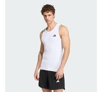 adidas Men's Power Essentials Workout Rib Tank Shirt, White, XL