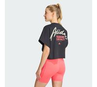 adidas PrimeLift Workout black women short sleeve T-shirt - L
