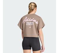 adidas Women's Primelift Workout Graphics Shirt, Khaki Six, XL