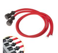 PrimeMach® Upgraded Red Power Cords (2-Pack) - Compatible with AeroPilates Reformers - 40% Extra Tension - Heavy-Duty Anti-Snap Core with Reinforced Connection Ends for Maximum Durability