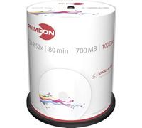 Primeon 2761106 CD-R Blank Discs 80 Min 700 MB 52 x Cakebox, 100 Discs 100er Spi
