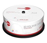 Primeon BD-R DL 50GB/2-8x Cake Box (25 Disc) Photo-on-Disc, Inkjet Full Size Printable Surface
