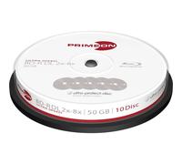 PRIMEON BDR DL 50GB/28x Cakebox 10 Disc, ultraprotectdisc Surface