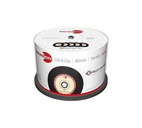 PRIMEON CD-R 80Min/700MB/52x Cakebox (50 Disc), black-vinyl-disc Surface