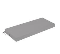 PRIMEPATIO Outdoor Garden Bench Cushion, 8cm Thick Patio Garden Furniture 2 Seater Waterproof Long Chair Cushion, Porch Swing with Ties, Window Seat Sofa Replacement Pad, Grey