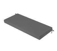 PRIMEPATIO Outdoor Garden Bench Cushion, Patio Garden Furniture 3 Seater Waterproof Long Chair Cushion, Porch Swing with Ties, Window Seat Sofa Replacement Pad, Dark Grey