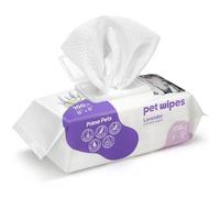 PrimePets Dog Wipes 100ct, Pet Grooming Wipes for Dogs and Cats, 20 x 20 cm, Lavender Scented, Wet Wipes for Cleaning Skin, Ears, Eyes, Butt and Teeth