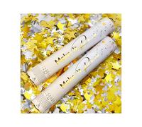PrimePure Confetti Cannon Party Poppers - Gold Stars Confetti Poppers - 2 Pack - Party Cannons Supplies for Graduations, Wedding, Birthdays, Celebrations, and Festive Events
