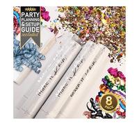 PrimePure Confetti Cannon Party Poppers - Shredded Multicolor Confetti Poppers & Streamers - Set of 8 - Bulk Party Cannons Shooters for Graduation, Wedding, Birthdays, Festivals, Glitter Prank