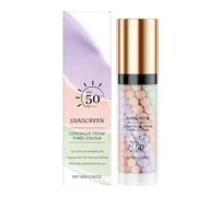 Primer for Face Before Makeup, 3 In 1 SPF 50 Sunscreen Isolation Cream, One Step Color Corector Face Primer, Vegan Makeup Primer for Flawless Skin, Radiance Skin (1pc, 40g)