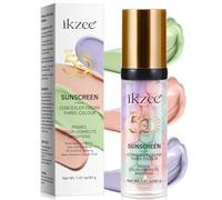 Primer for Face Before Makeup with SPF 50 P 3 In 1 Tinted Sunscreen Face Makeup Primer, SPF Moisturizer Face Hydrating Primer for Women, Oil Control Color Corrector Foundation, Purple Pink Green