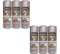 Primer Matt Finish Spray Paint, Quick-Drying, DIY Enthusiasts, Long-Lasting Protection, Perfect Wood, Plastic, Metal, Home Repairs, Easy To Apply, Interior And Exterior Use, 400ml, (6pcs, Grey)