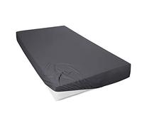 Primera Mako Fine Jersey Fitted Sheet 180x200-200x200 cm Anthracite