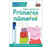 Primeros números (Libro-pizarra) (Aprendo con Peppa Pig): ¡Escribe, borra y vuelve a escribir!