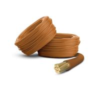 Primes DIY 2.5mm Single Core Conduit Cable, 6491X Copper PVC Earth Wire, BASEC Approved - Brown Live(30 Meter)