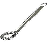 Primes DIY Magic Flat Manual Hand Whisk Stainless Steel Egg Beater Mixer Kitchen Tool, Mini Whisk Spring Coil Wire, Compact,Convenient and Efficient,Coffee Sauce Milk Cooking Baking Beating