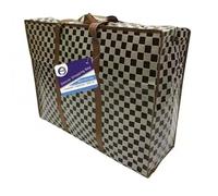 Primes DIY Premium Reusable Shopping Bag, Eco-Friendly Bag for Stylish and Sustainable Retail Therapy, Laundry, Reusable Store, Cloth, Waterproof, Handles and Zipper Bags(Brown chequered)