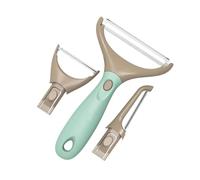 PRIMES Potato Peeler, Y-Shaped Swivel Vegetable Peeler, 3 - Type Peeler, Fruit Peeler for Kitchen, Non-Slip Grip Peeler, Ergonomic Handle Sharp Blade Stainless Steel Peeler