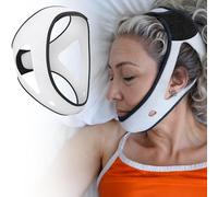 PrimeSiesta: Anti Snore Chin Strap for CPAP Users - Snore Stopper & CPAP Chin Strap - Breathable & Flexible Chin Strap for Snoring - Adjustable CPAP Chin Straps for Men and Women (Medium/Large)