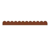 Primeur - Flexi Curve Scallop Border - Terracotta 5 X 10 X 120Cm
