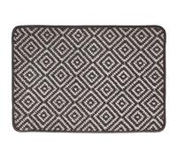 Primeur Mighty Mats® Dark Grey & White Geo Soft Loop Door Mat, 75Cm X 50Cm