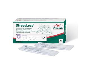 PrimeVal - StressLess® Pheromone Gel - For Horses & Ponies - Fast-Acting Calming Gel - Promotes Feelings of Reassurance In Stressful Situations - Ideal for Competitions & Travelling - 2 x 5ml Sachets