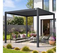 PRIMEYARD 3x3m Pergola, louvered roof, anthracite - (400122)