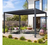 PRIMEYARD 3x4m Pergola, louvered roof, anthracite - (400123)