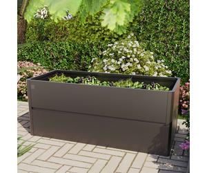 PRIMEYARD Design 200 x 85 x 77 cm Raised garden bed, steel, metallic-anthracite - (GFPV00775)