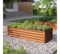 PRIMEYARD Eco 150 x 60 x 35 cm Raised garden bed, corten steel, rust-like finish - (GFPV00966)