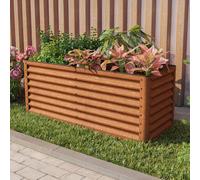 PRIMEYARD Eco 150 x 60 x 60 cm Raised garden bed, corten steel, rust-like finish - (GFPV00965)