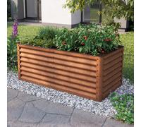 PRIMEYARD Eco 150 x 75 x 60 cm Raised garden bed, corten steel, rust-like finish - (GFPV00967)