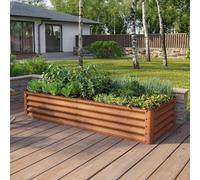 PRIMEYARD Eco 180 x 75 x 35 cm Raised garden bed, corten steel, rust-like finish - (GFPV00970)