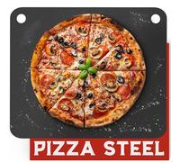 Primica Pizza Steel for Oven - Durable Steel as Alternative to Pizza Stone - High Quality Steel for BBQ Grill and Bakings (16" x 13.4")