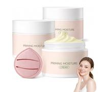 Priming Moisture Cream, Pore Blurring & Makeup Gripping Primer, Hydrating Base For Smooth Makeup Application, All-Day Lock For Daily & Special Event(3pcs)