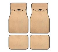 Primitive Crow Star Pocket Nature Country Black Four piece car Floor mat Set, Including Front and Rear Carpet Floor mats, Compatible with All Vehicle Accessories