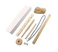 Primitive Fire Making Kit Hand Drill Bow Tool for Outdoor Camping Hiking Wood Ignition (yellow, One Size)