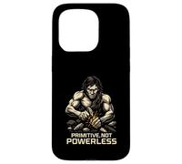 Primitive Not Powerless Caveman Survival Camping Case for iPhone 15 Pro