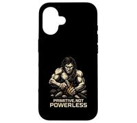 Primitive Not Powerless Caveman Survival Camping Case for iPhone 16