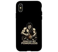 Primitive Not Powerless Caveman Survival Camping Case for iPhone X/XS
