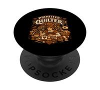 Primitive Quilter Folk Art Sewing Lover PopSockets Adhesive PopGrip