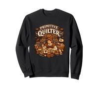 Primitive Quilter Folk Art Sewing Lover Sweatshirt