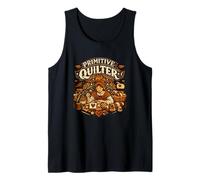 Primitive Quilter Folk Art Sewing Lover Tank Top