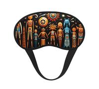 Primitive Totem Blackout Sleep Mask for Comfort Soft Indoor Outdoor Camping Travel Shift Change